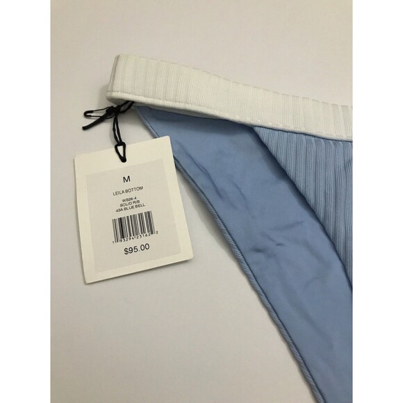 Onia Leila Bikini Bottom Size M. Blue & White Color - Picture 3 of 10